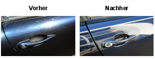Vorher und Nachher der Hightech-Nanolackversiegelung